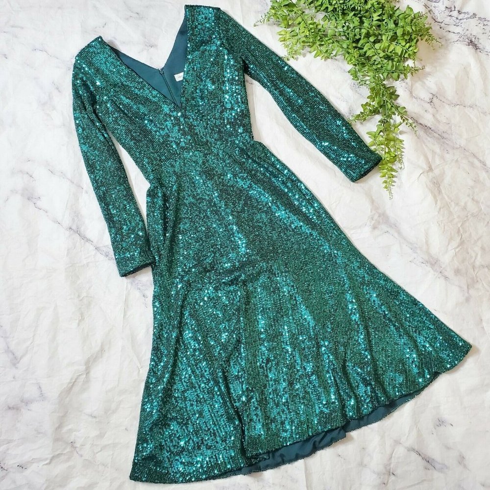 Dress the Population Daphne Deep Emerald Dress